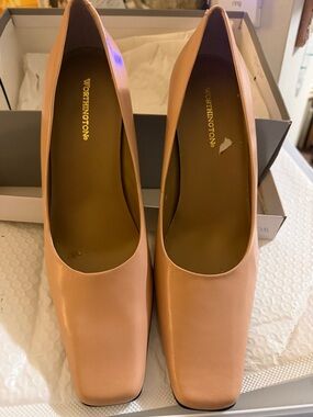 Worthington Blush Tan Square-Toe Pumps